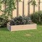 Arriate de madera maciza de pino 100x100 cm