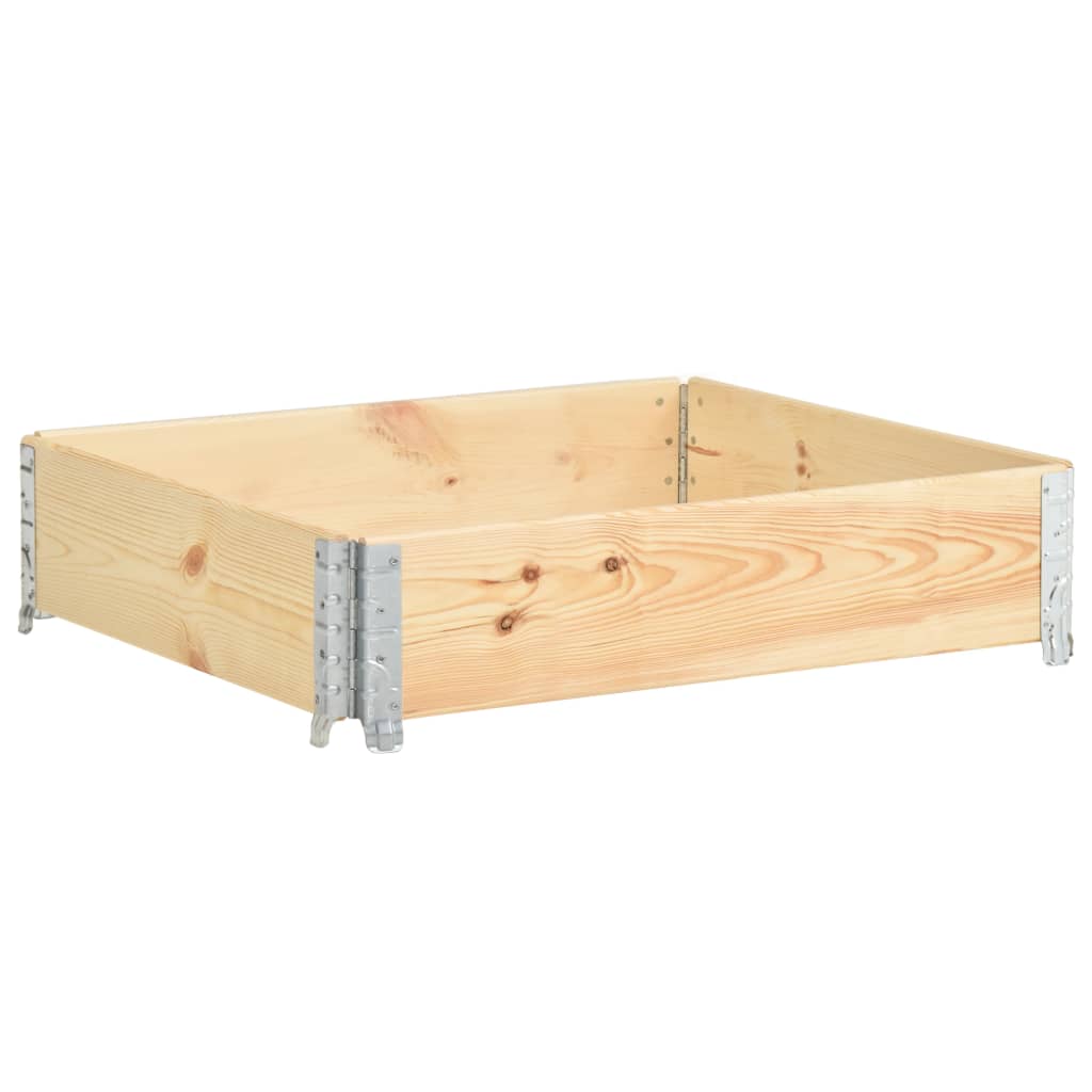 Arriate de madera maciza de pino 100x100 cm