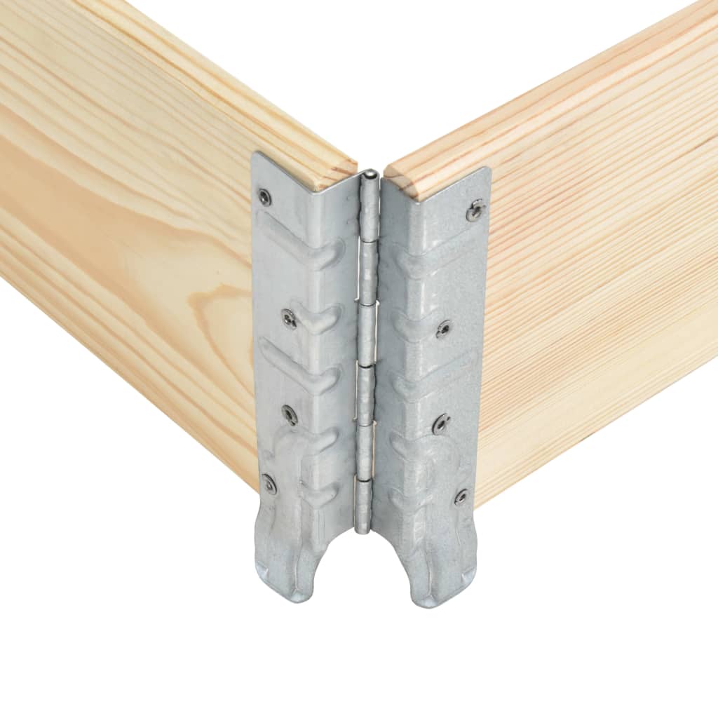Arriate de madera maciza de pino 100x100 cm