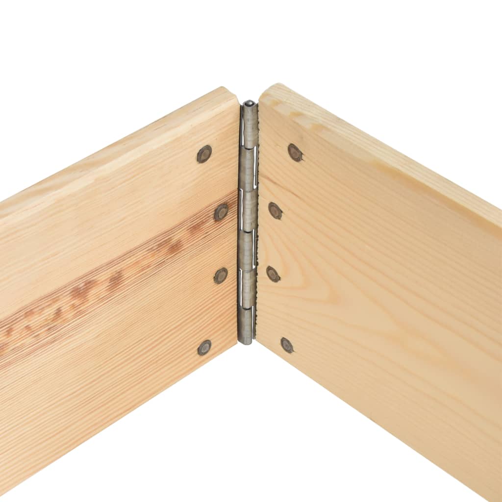 Arriate de madera maciza de pino 100x100 cm