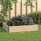 Arriate de madera maciza de pino 100x100 cm