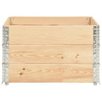 Arriates de madera maciza de pino 3 unidades 100x100 cm