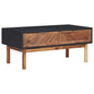 Solid acacia wood and MDF coffee table 90x50x40 cm
