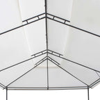 Cenador 600x298x270 cm blanco 180g/m²