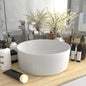 Round Luxury Light Blue Matte Ceramic Basin 40x15 cm