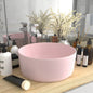 Round Luxury Light Blue Matte Ceramic Basin 40x15 cm