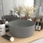 Round Luxury Light Blue Matte Ceramic Basin 40x15 cm
