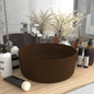 Round Luxury Light Blue Matte Ceramic Basin 40x15 cm