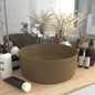 Round Luxury Light Blue Matte Ceramic Basin 40x15 cm