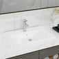 Luxury Wash Basin Tap Hole Dark Brown Ceramic 60x46 cm