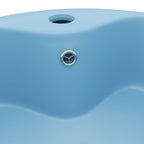 Lavabo lujo con rebosadero cerámica azul claro mate 36x13 cm