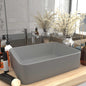 Luxury Wash Basin Tap Hole Dark Brown Ceramic 60x46 cm