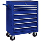 Carrito caja de herramientas 5 cajones negro