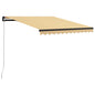 Toldo automático retráctil naranja y marrón 400x300 cm