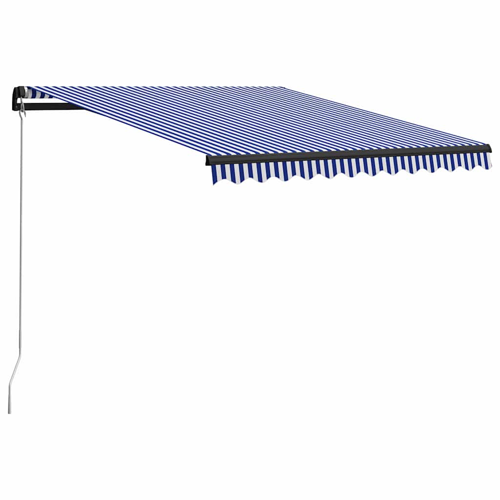 Toldo automático retráctil naranja y marrón 400x300 cm
