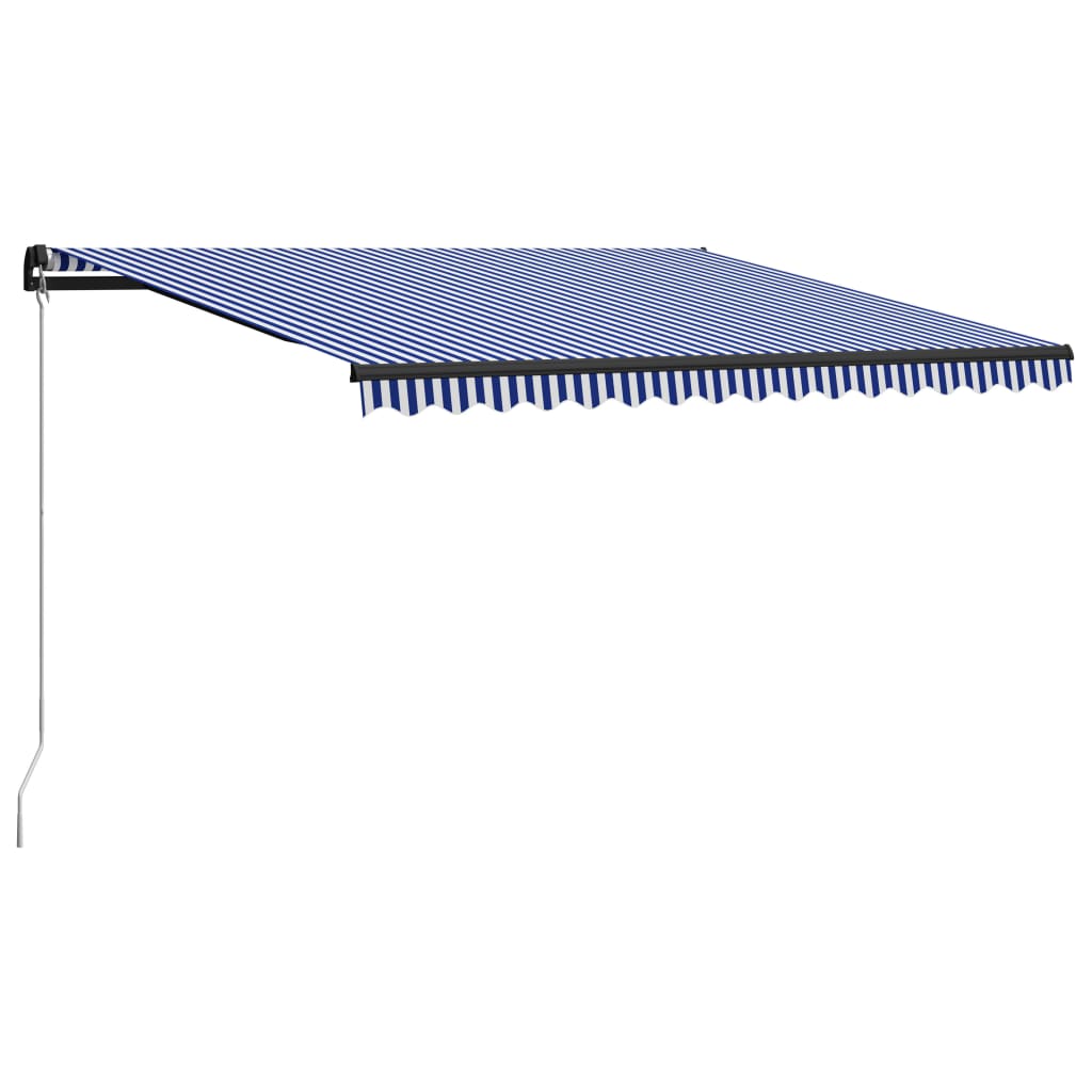 Toldo automático retráctil naranja y marrón 400x300 cm