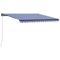 Toldo automático retráctil naranja y marrón 400x300 cm