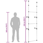 Armario telescópico con barras de aluminio