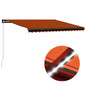 Toldo manual retrátil com LED amarelo e branco 300x250 cm