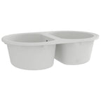 Fregadero de cocina 78 x 47 x 20.5 cm granito