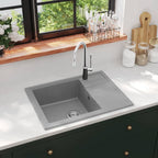 Fregadero de cocina con rebosadero granito blanco