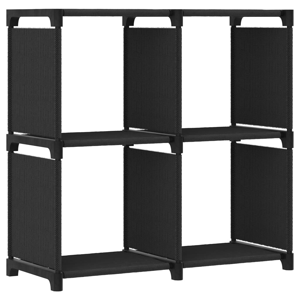 Gray fabric 12-cube shelf 103x30x141 cm