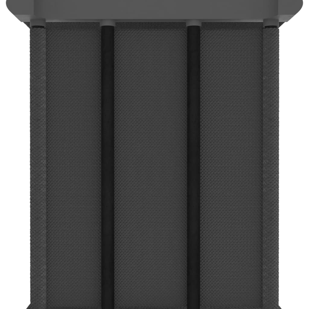 Estantería de 15 cubos de tela gris 103x30x175,5 cm