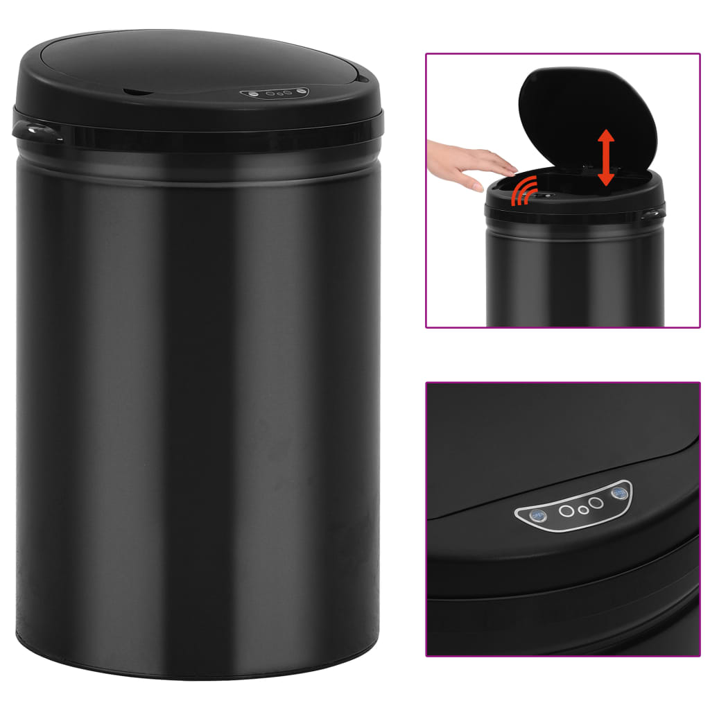 Caixote do lixo com sensor automático 30 L aço inoxidável