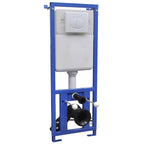 Inodoro WC de pared sin bordes cisterna oculta cerámica blanco
