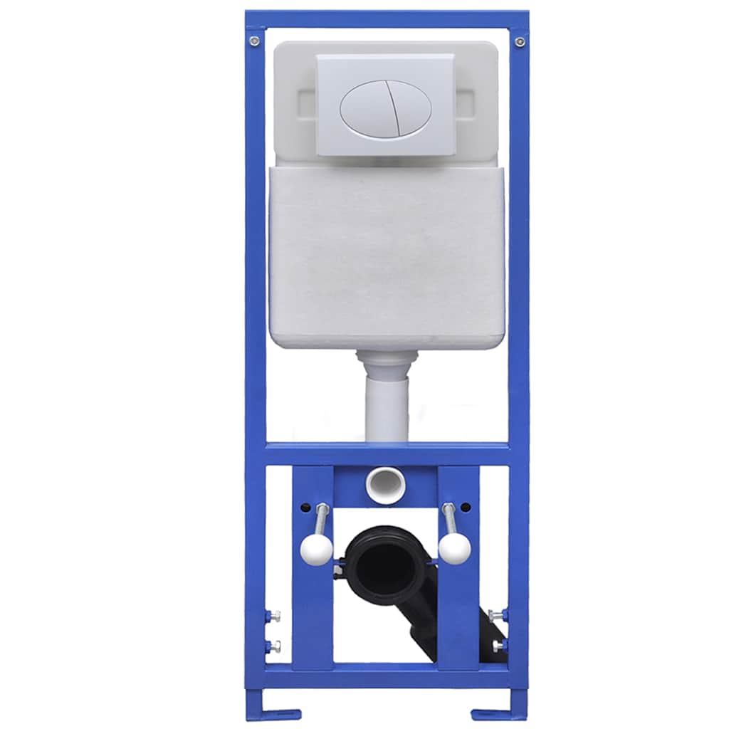 Inodoro WC de pared sin bordes cisterna oculta cerámica blanco