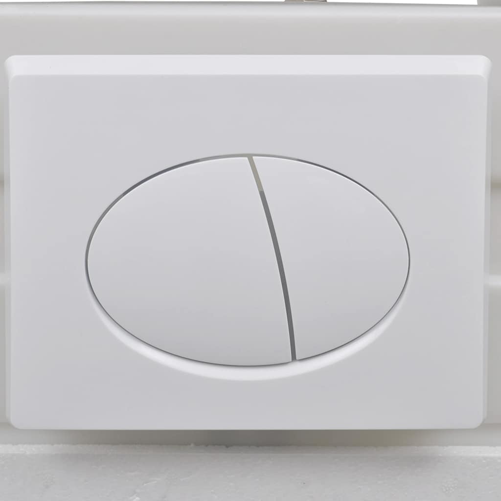 Inodoro WC de pared sin bordes cisterna oculta cerámica blanco