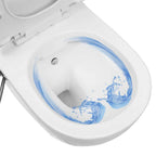 Inodoro WC de pared sin bordes cisterna oculta cerámica blanco