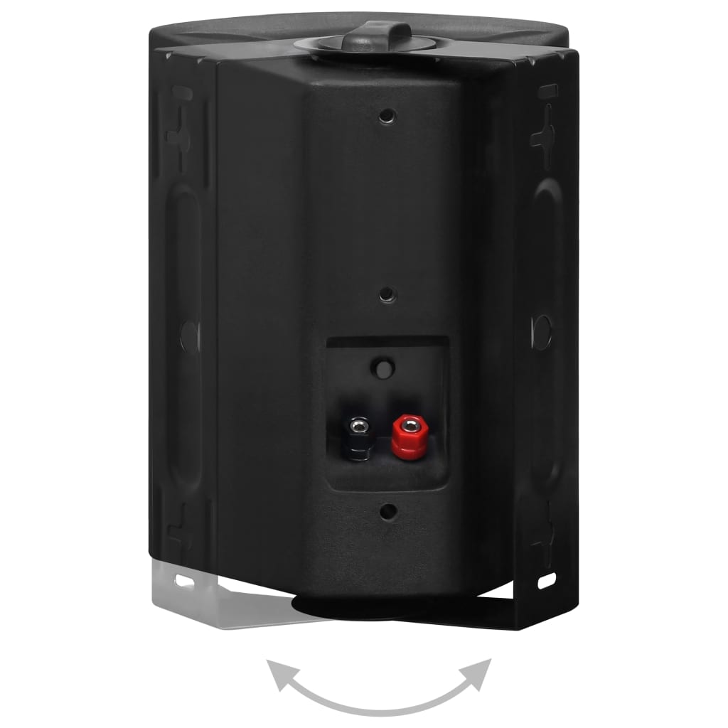 Altavoces estéreo de pared 2 uds negro interior exterior 100 W