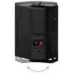 Altavoces estéreo de pared 2 uds negro interior exterior 100 W