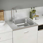 Lava-louça de cozinha com escorredor aço inox 1000x600x155 mm