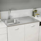 Lava-louça de cozinha com escorredor aço inox 1000x600x155 mm