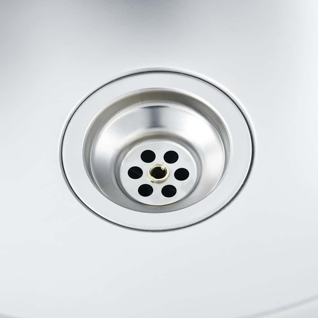 Fregadero de cocina doble seno acero inoxidable 1200x500x155 mm