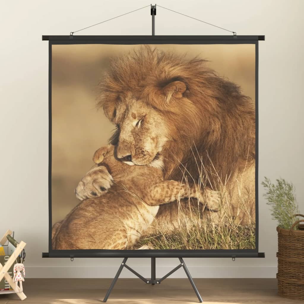Projector screen with tripod 100" 4:3