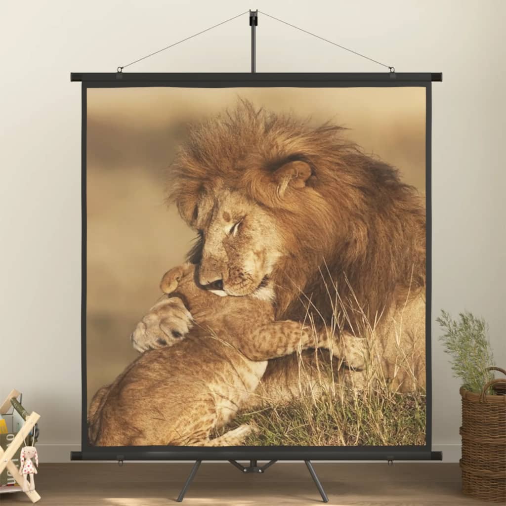 Projector screen with tripod 100" 4:3
