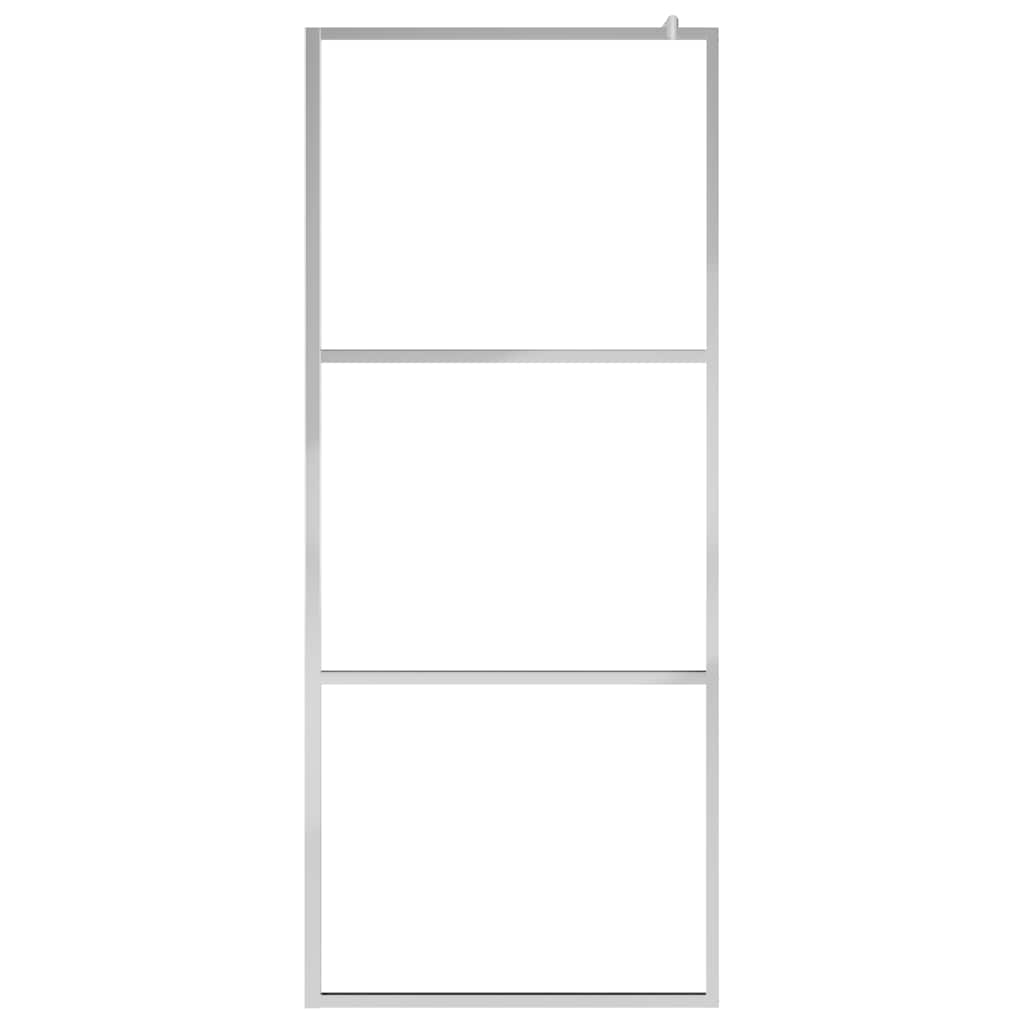 Mampara de ducha accesible vidrio ESG esmerilado 100x195 cm