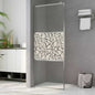 Resguardo de duche acessível em vidro ESG com design de pedras 100x195 cm