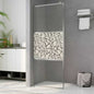 Resguardo de duche acessível em vidro ESG com design de pedras 100x195 cm