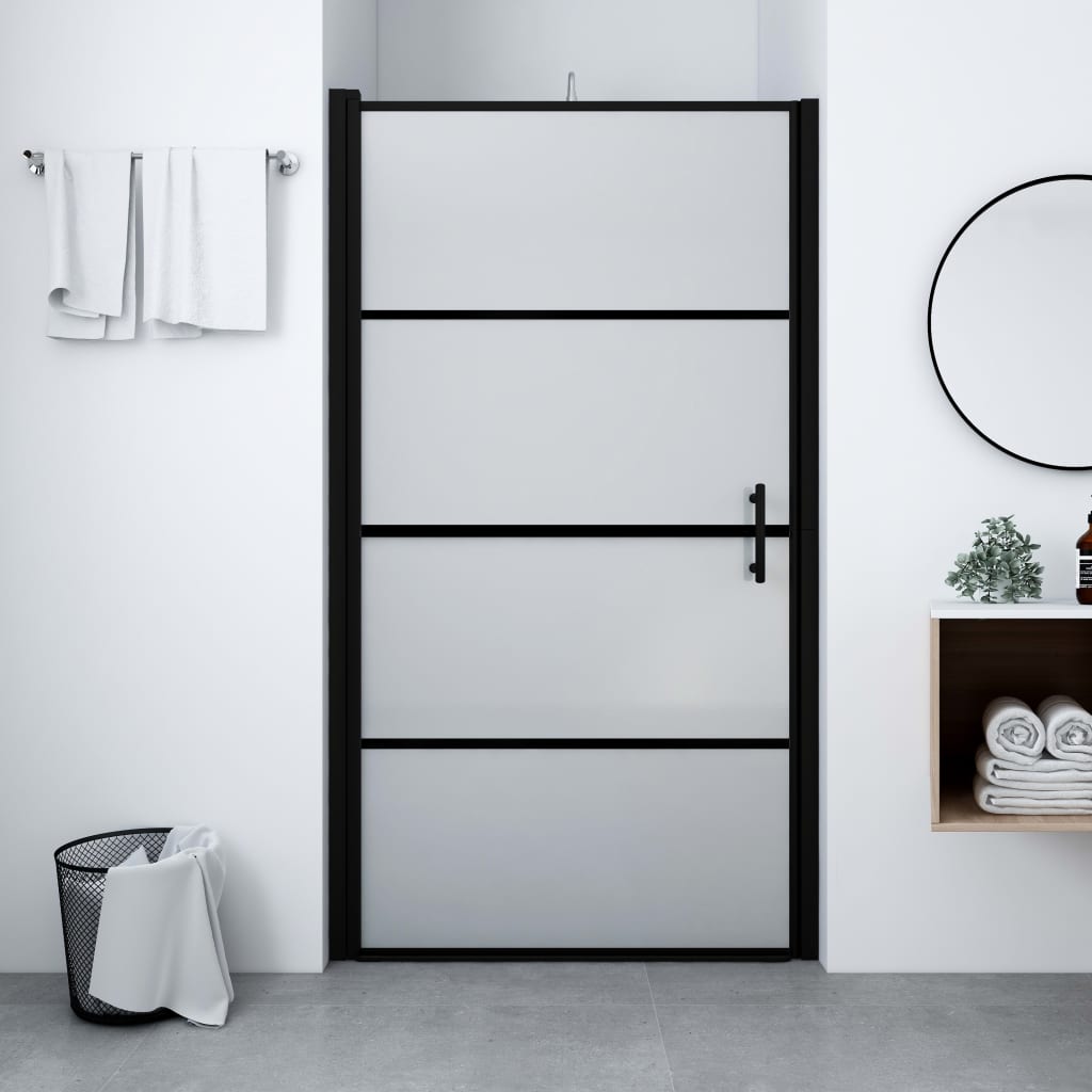 Puerta de ducha de vidrio templado 100x178 cm