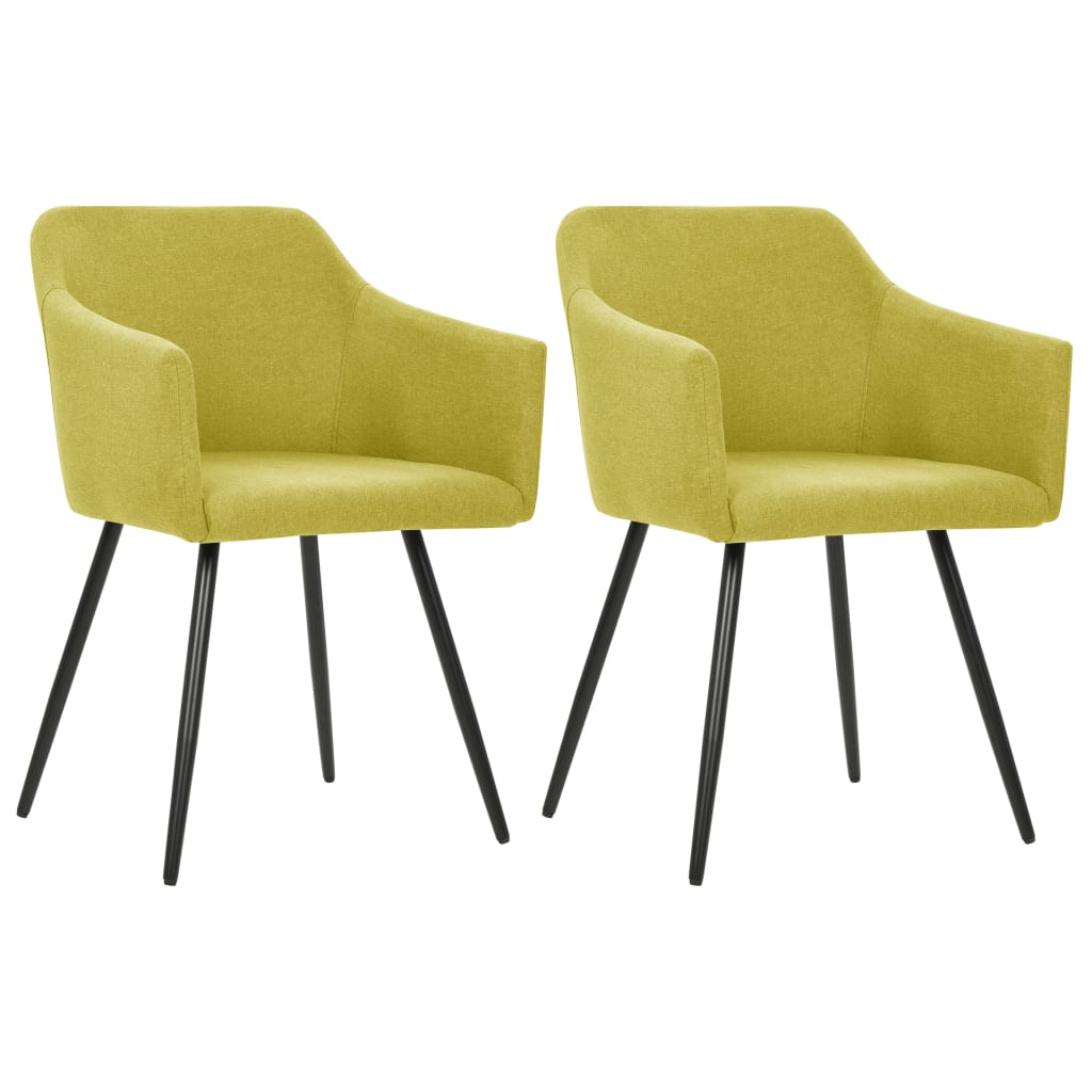 323094 Dining Chairs 2 pcs Dark Grey Fabric