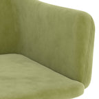 Sillas de comedor 2 unidades de terciopelo verde claro
