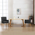 Silla de comedor con reposabrazos tela gris