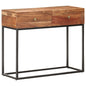Mesa consola de madera de acacia rugosa 90x35x75 cm