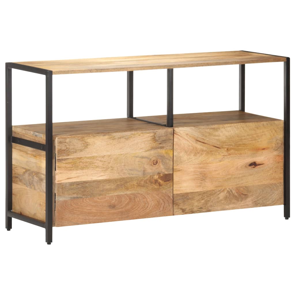 Aparador de madera maciza de mango 110x35x65 cm