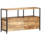 Aparador de madera maciza de mango 110x35x65 cm