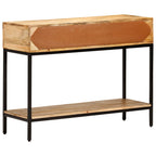Mesa consola de madera maciza de mango 100x35x76 cm